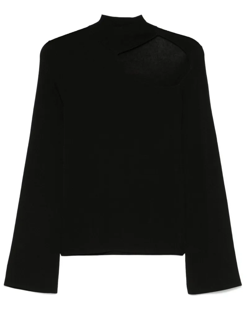 Patrizia Pepe Strickoberteil mit Cut-Out - Schwarz Schwarz