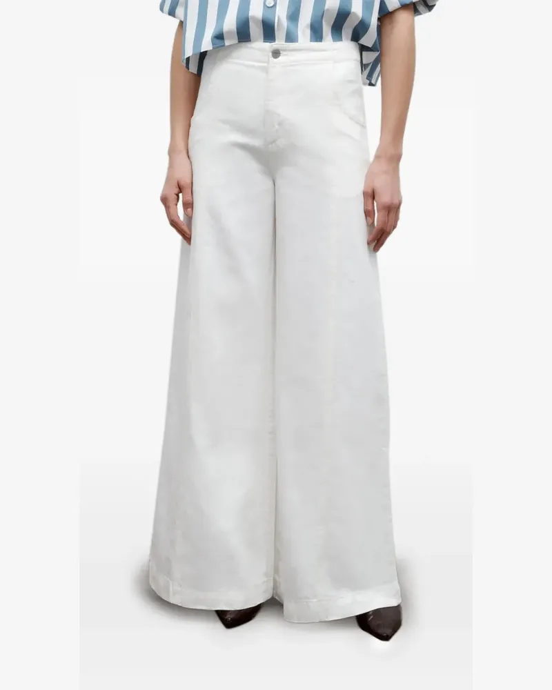 TWP Jeans mit weitem Bein - Weiß Weiß