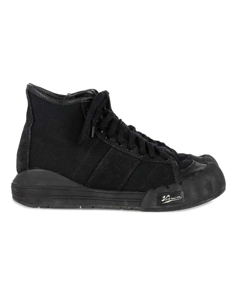 Visvim Lanier leather-trimmed high-top sneakers - Schwarz Schwarz