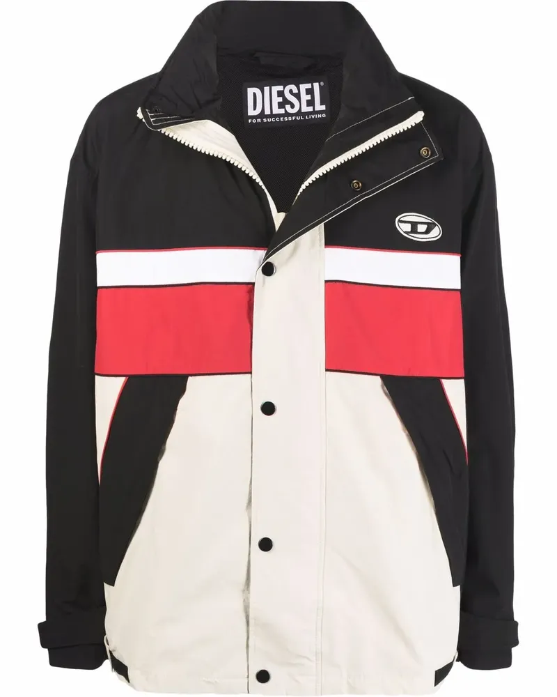 Diesel Jacke mit Kontrasteinsätzen - Nude Nude