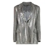 Blazer mit Pailletten - Silber