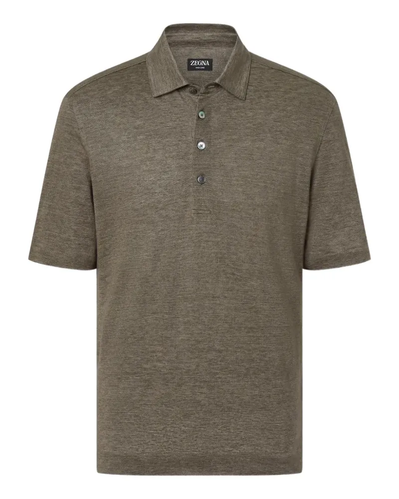 Ermenegildo Zegna Oasi Lino Poloshirt - Nude Nude