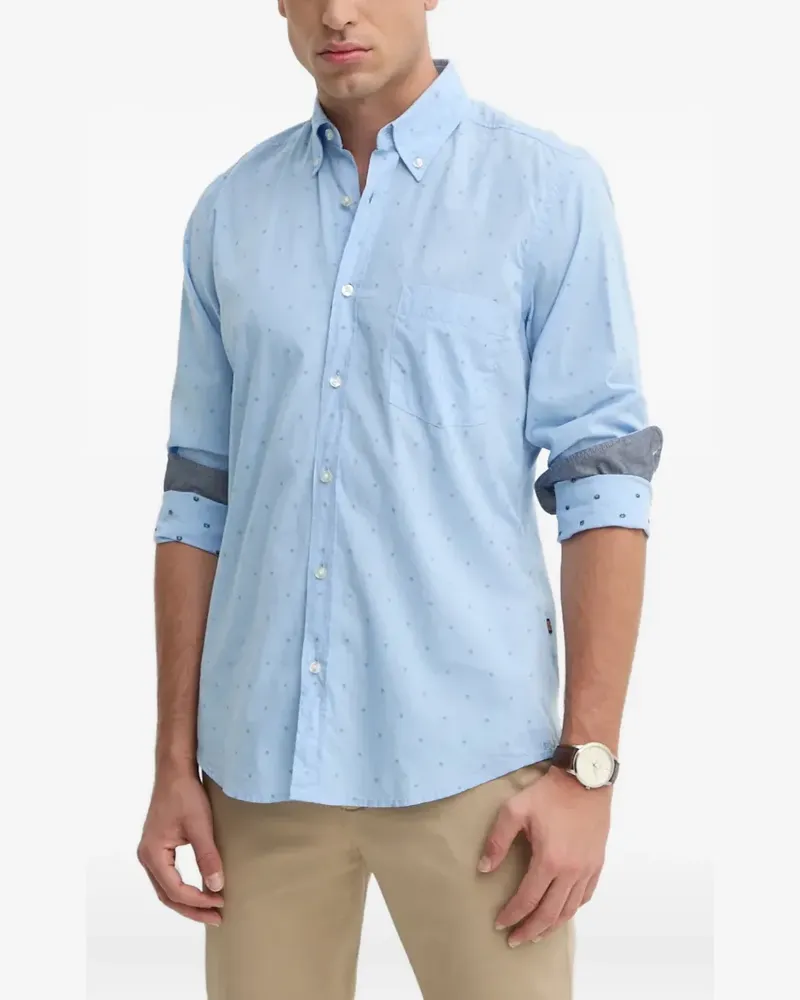 HUGO BOSS Gemustertes Hemd - Blau Blau
