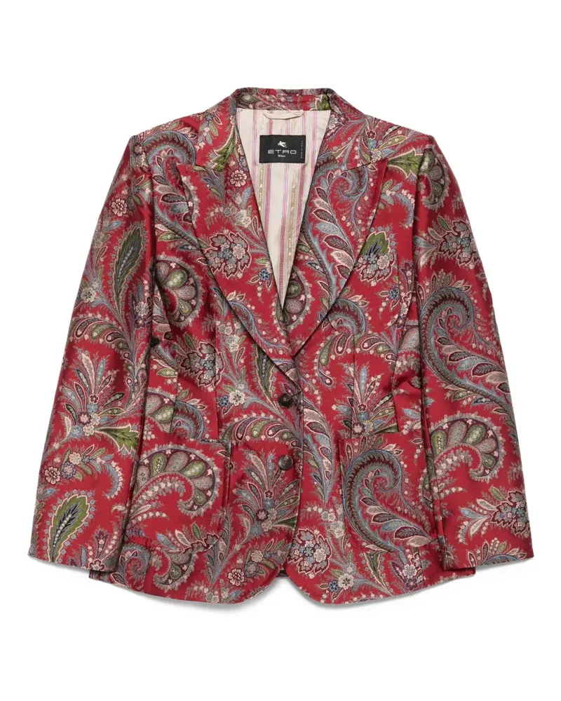 Etro Sakko mit Paisleymuster - Rot Rot