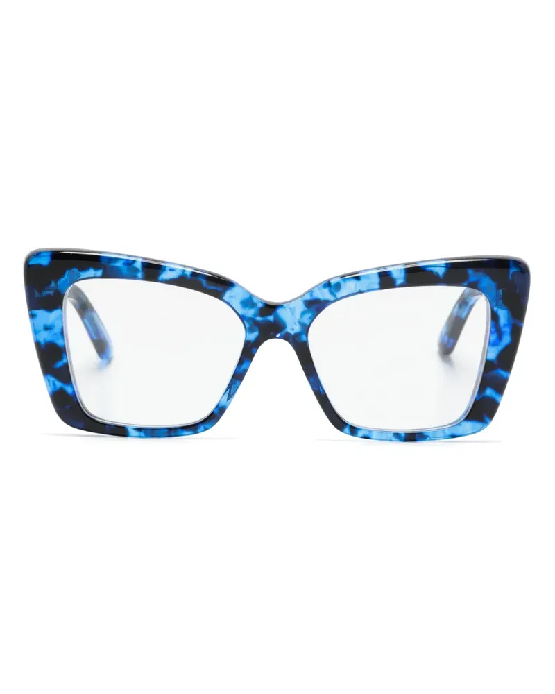 Balenciaga Cat-Eye-Brille in Schildpattoptik - Blau Blau