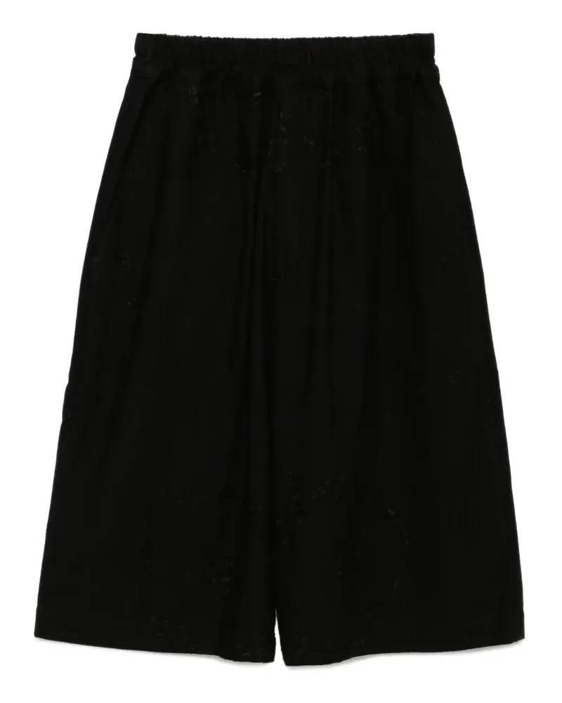 BY WALID Shorts mit Stickerei - Schwarz Schwarz