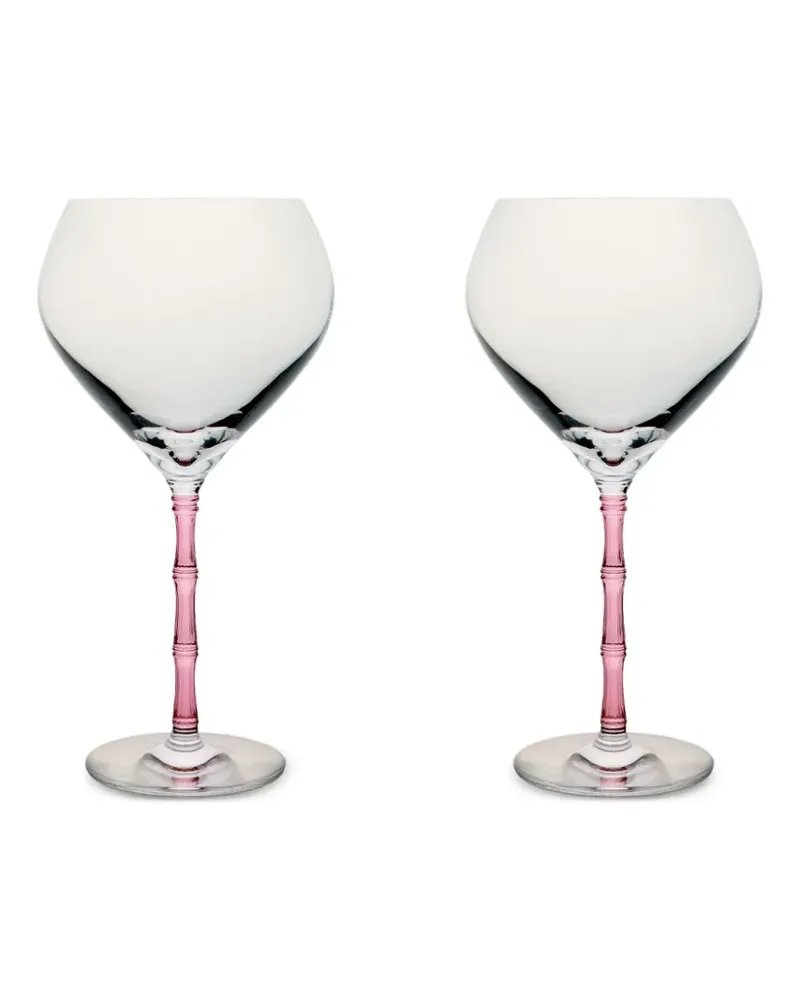 La DoubleJ Bamboo Balloon Brillen (2er-Set) - Rosa Rosa