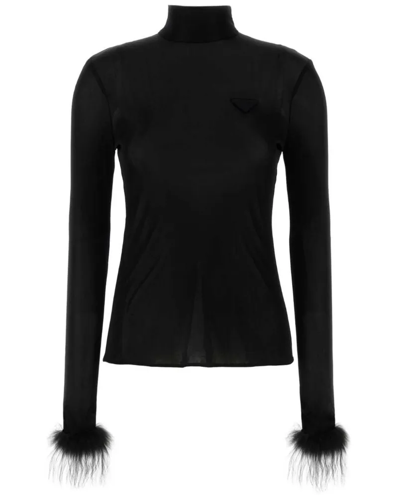 Prada Pullover aus Jersey - Schwarz Schwarz