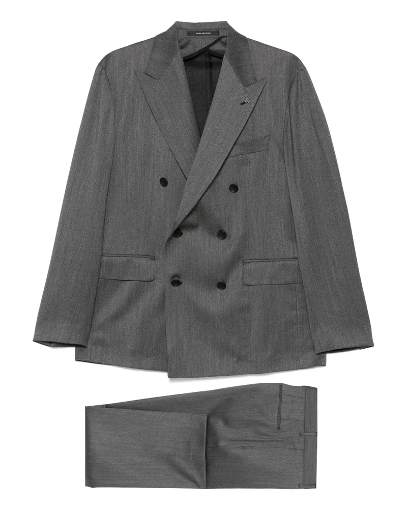 Tagliatore Doppelreihiger Anzug - Grau Grau
