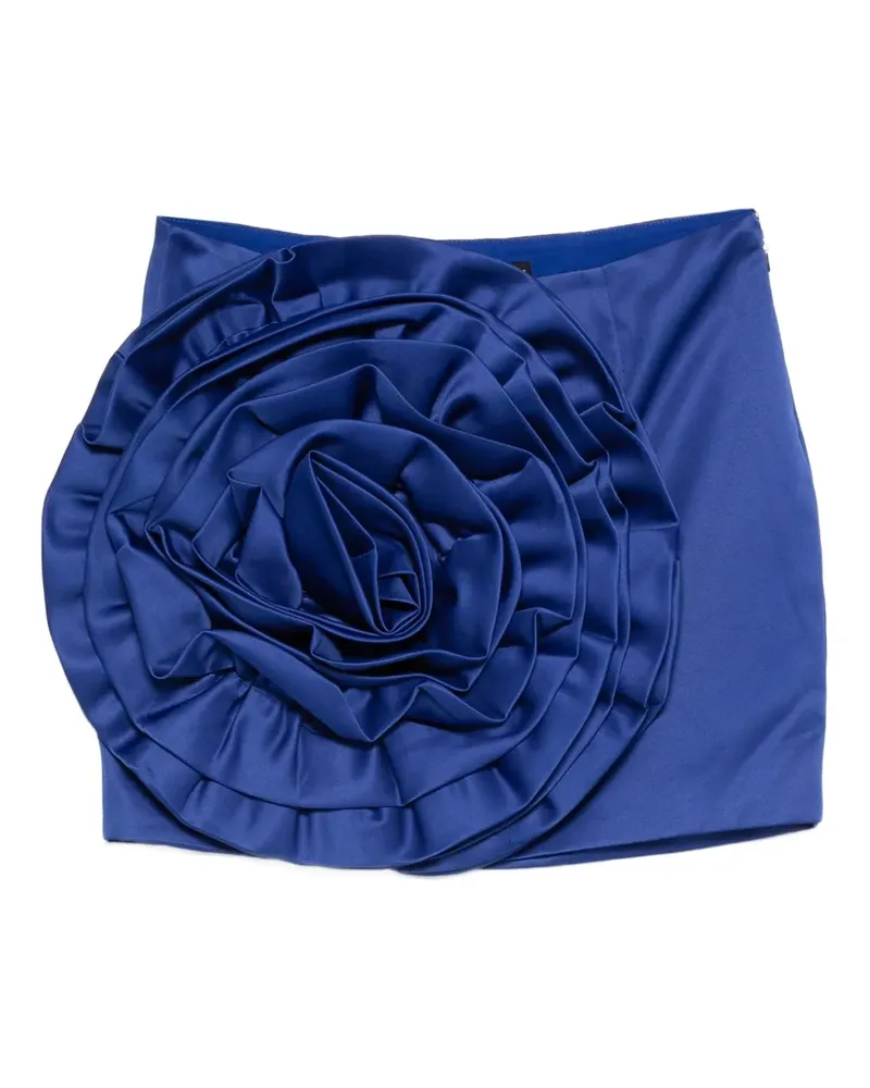 ROTATE Birger Christensen Rock mit Blumenapplikation - Blau Blau