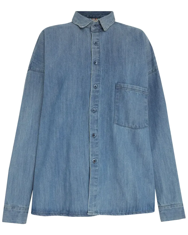 Amapô Klassisches Jeanshemd - Blau Blau