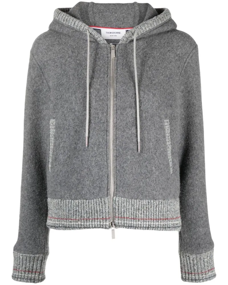 Thom Browne Cardigan mit Reißverschluss - Grau Grau