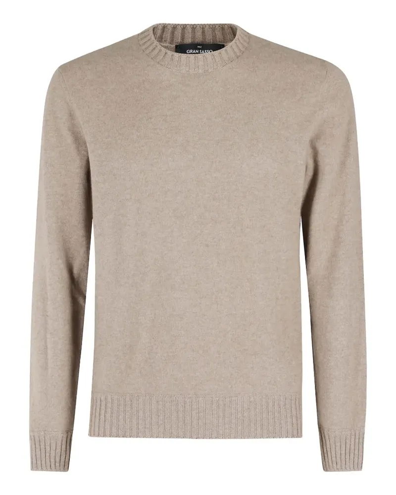 Gran Sasso crew-neck ribbed-trim sweater - Nude Nude