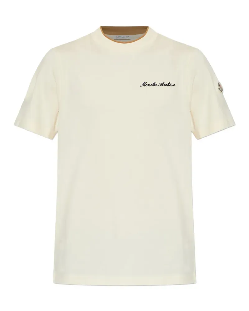 Moncler logo T-shirt - Nude Nude