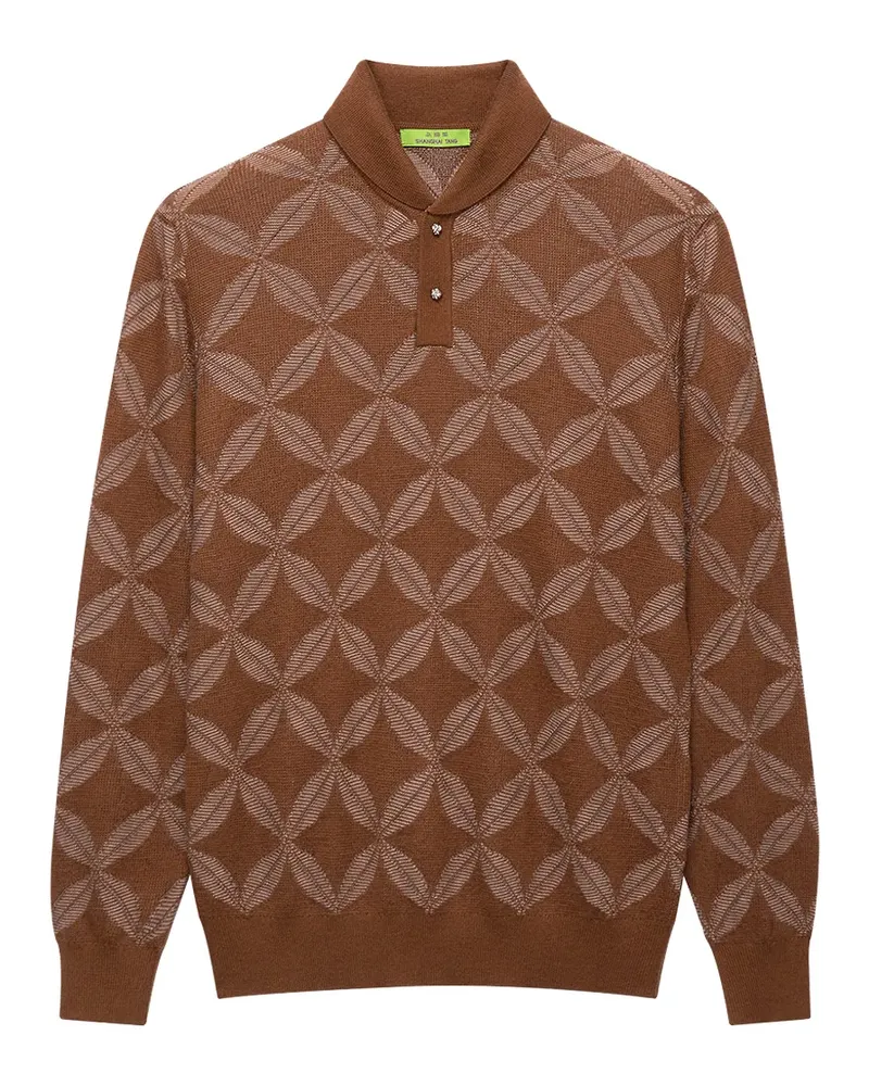 Shanghai Tang Pullover mit Münzmuster - Braun Braun