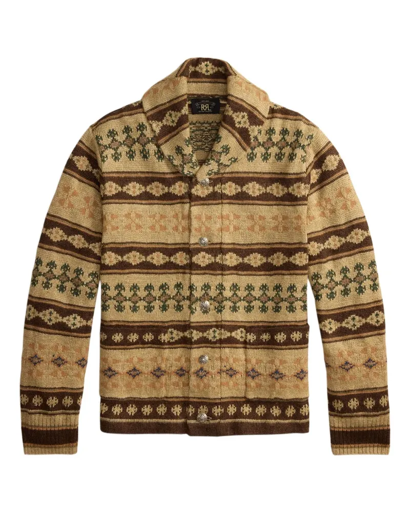 Ralph Lauren Gemusterter Cardigan - Nude Nude