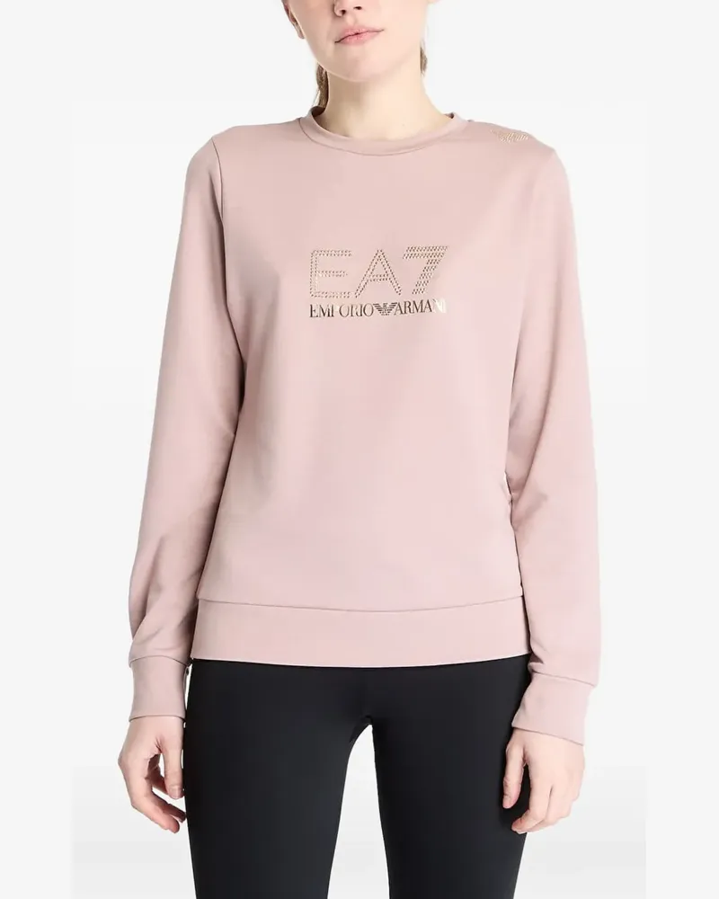 EA7 logo-print sweatshirt - Rosa Rosa