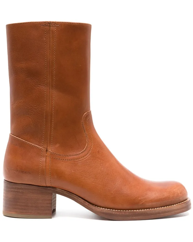 Dsquared2 Vintage Lederstiefel - Braun Braun