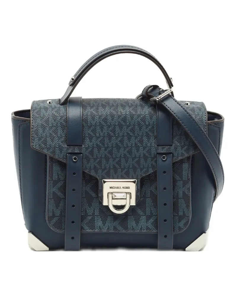 Michael Kors Mittelgroße Manhattan Handtasche - Blau Blau