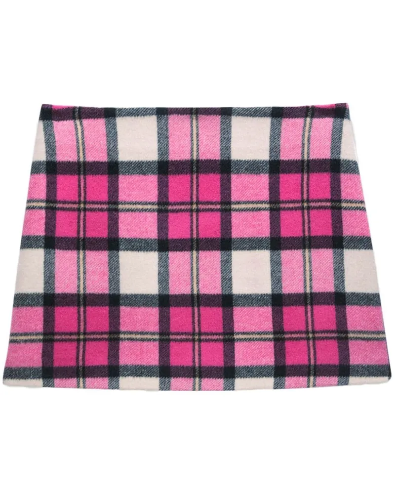 MSGM Minirock mit Check - Rosa Rosa