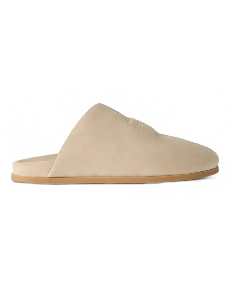 Givenchy Puffy Mules mit Logo-Patch - Nude Nude
