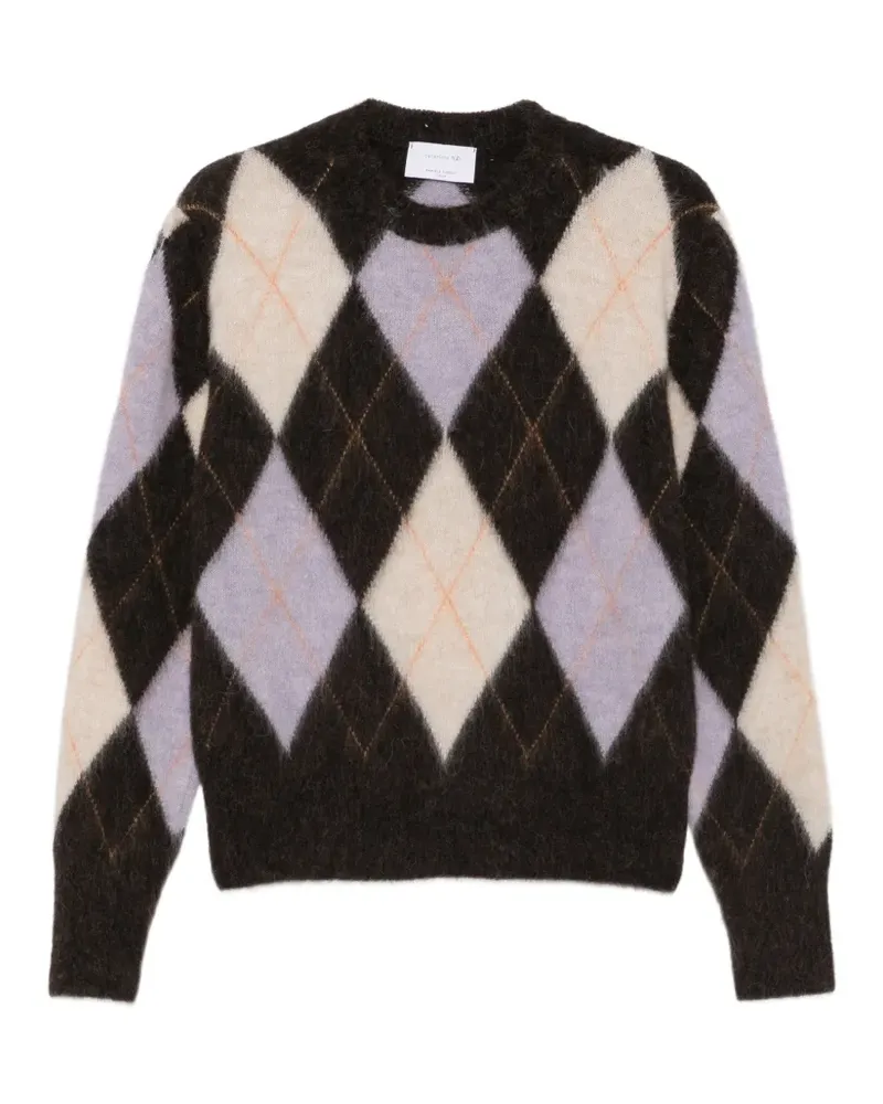 Daniele Fiesoli Pullover mit Argyle-Intarsie - Braun Braun