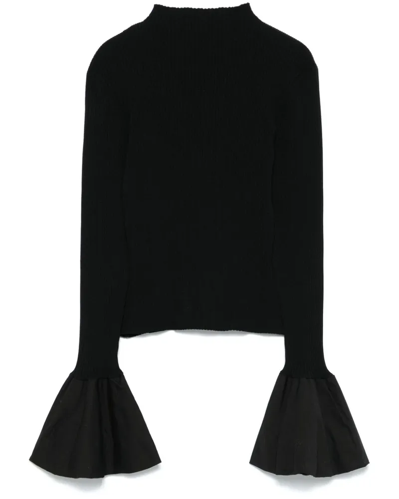ROTATE Birger Christensen Kapa Balloon Pullover - Schwarz Schwarz