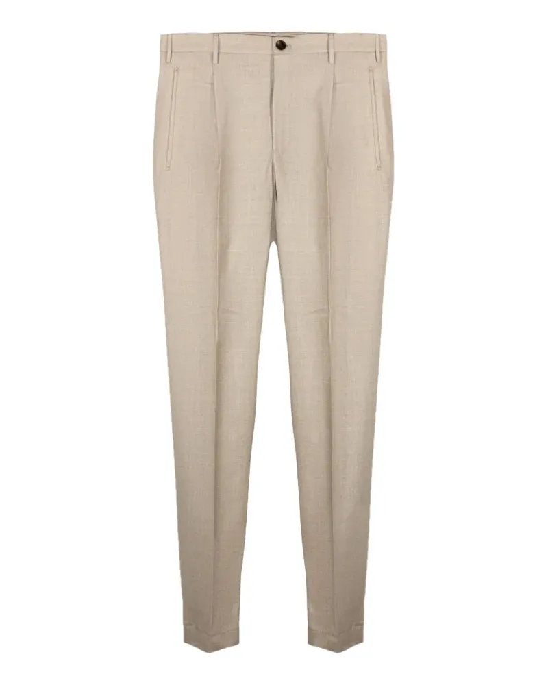Incotex pleated tailored trousers - Nude Nude