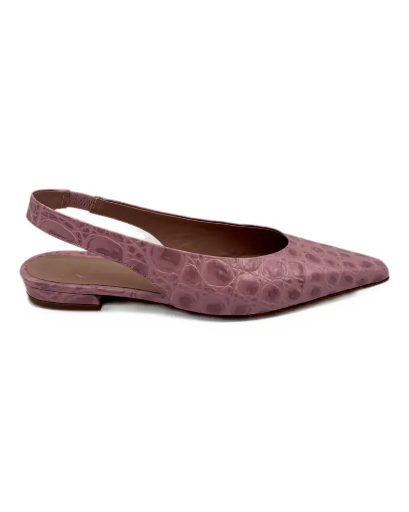 FESTA Milano Slingback-Pumps mit Kroko-Effekt - Rosa Rosa