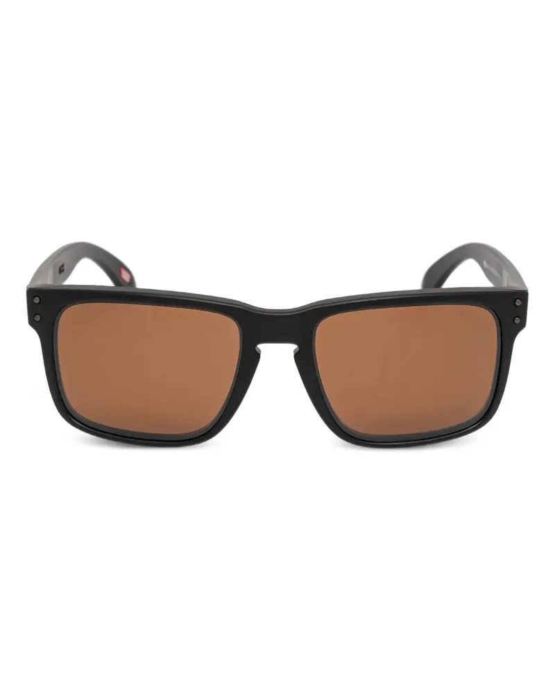 Oakley Sonnenbrille mit eckigem Gestell - Schwarz Schwarz