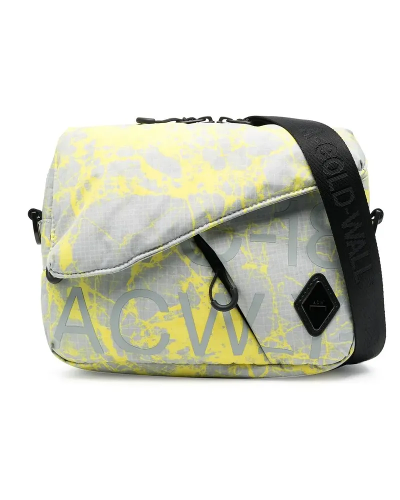 ACW* Schultertasche mit Logo-Print - Grau Grau
