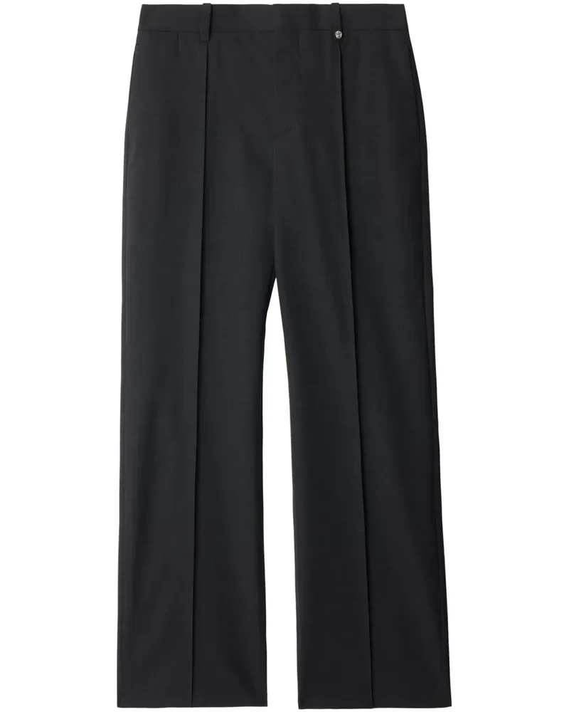 Burberry Straight-Leg-Hose mit Falten - Grau Grau
