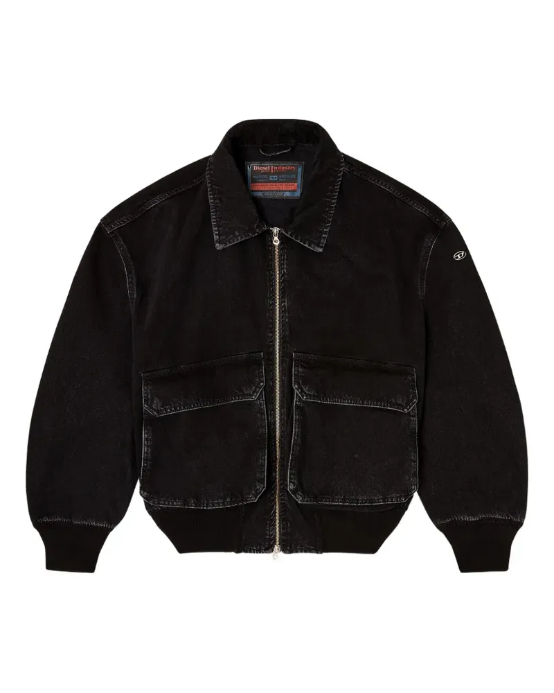 Diesel D-Kurz denim jacket - Schwarz Schwarz