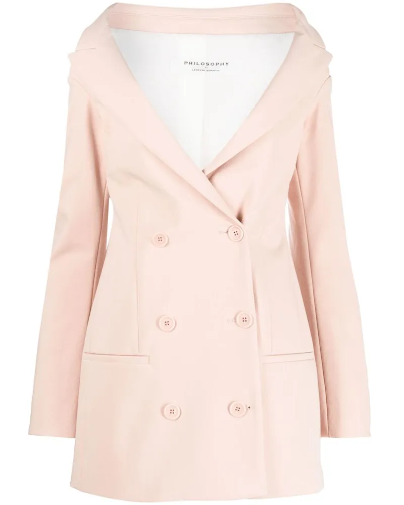 Philosophy Di Lorenzo Serafini Doppelreihiger Blazer Rosa