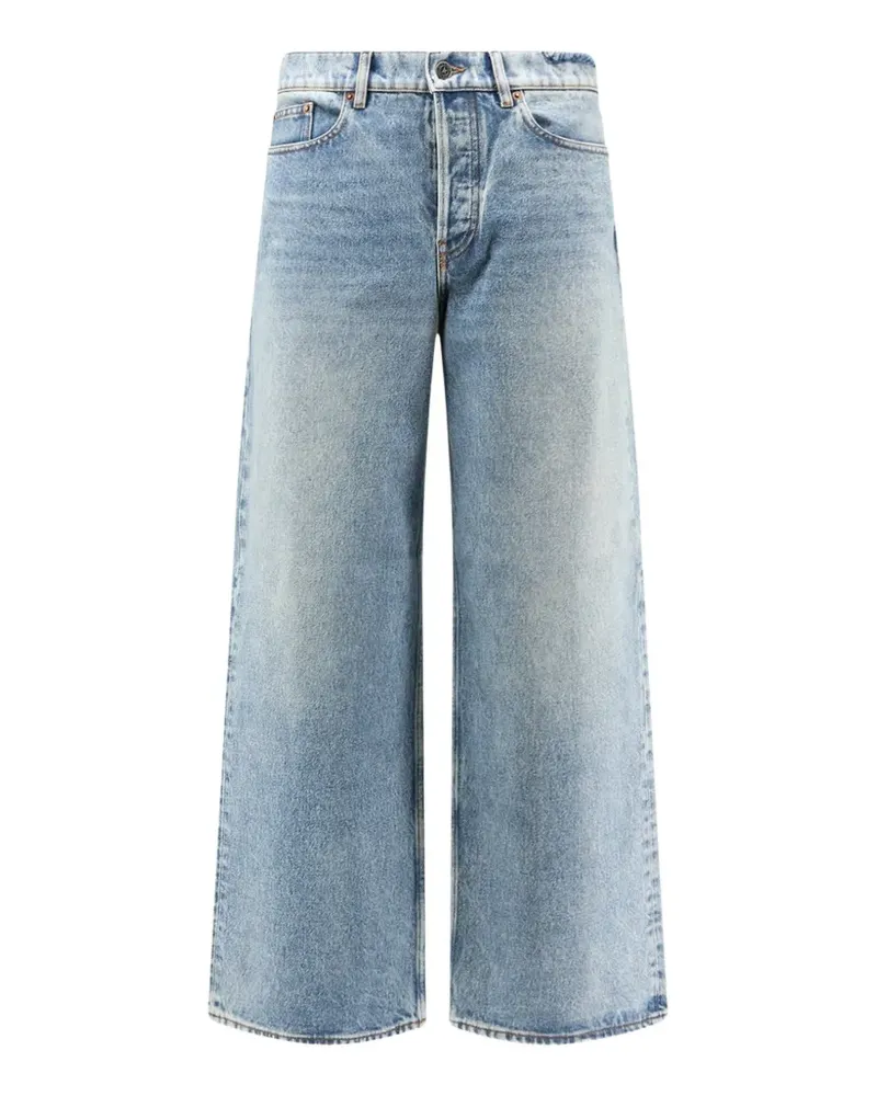 Golden Goose Ausgeblichene Wide-Leg-Jeans - Blau Blau