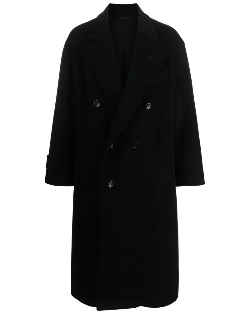 Tom Ford Doppelreihiger Mantel - Schwarz Schwarz