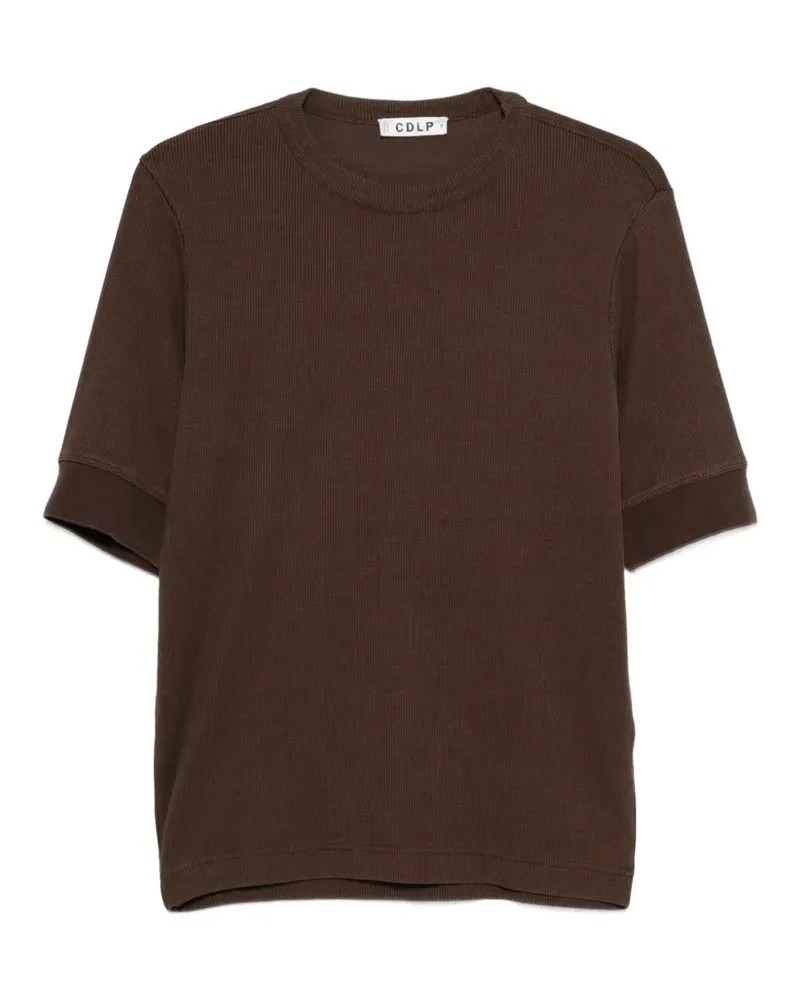 CDLP ribbed-knit T-shirt - Braun Braun