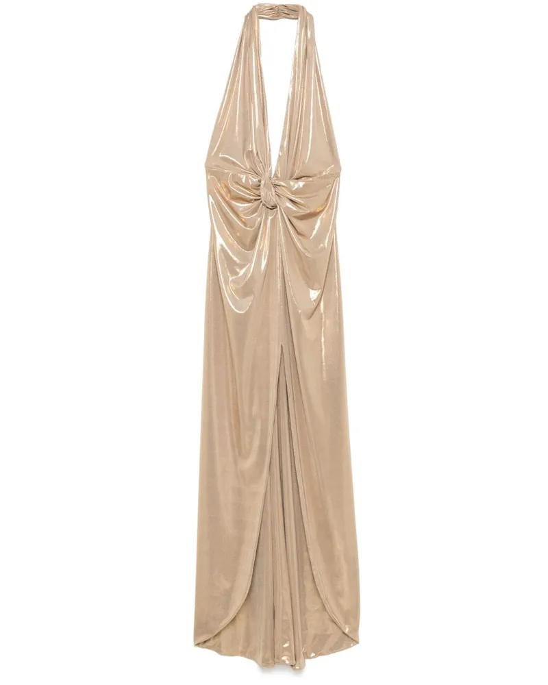 NISSA Maxikleid mit Lamé - Gold Gold