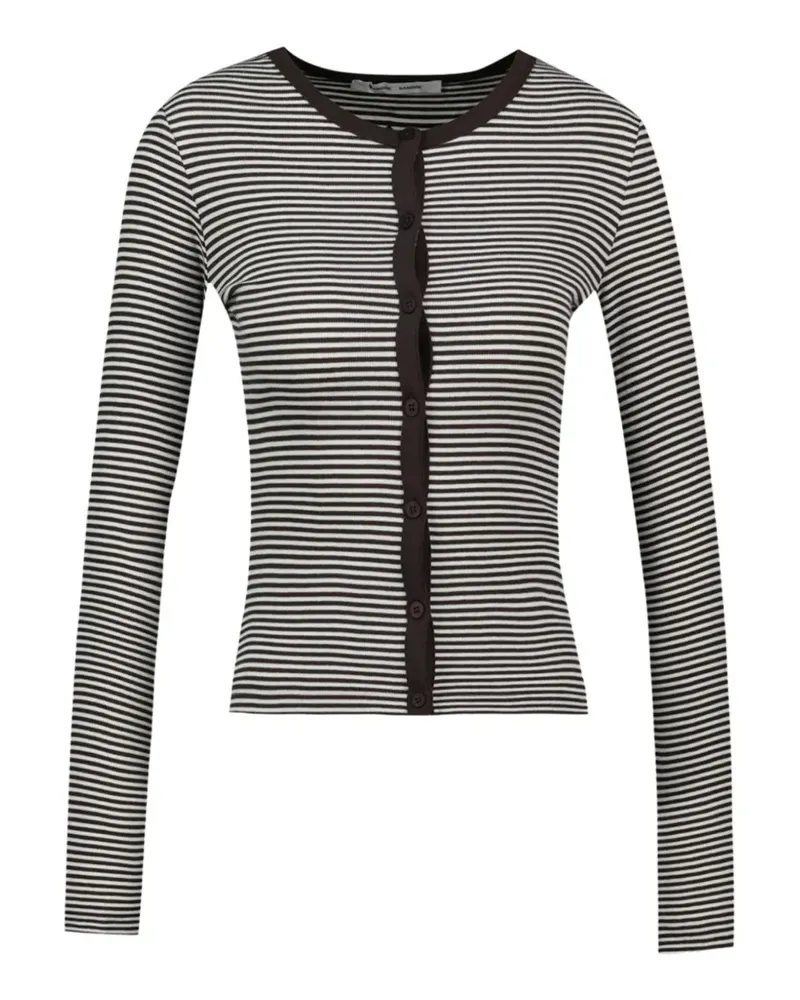 Samsøe & Samsøe striped cotton cardigan - Braun Braun