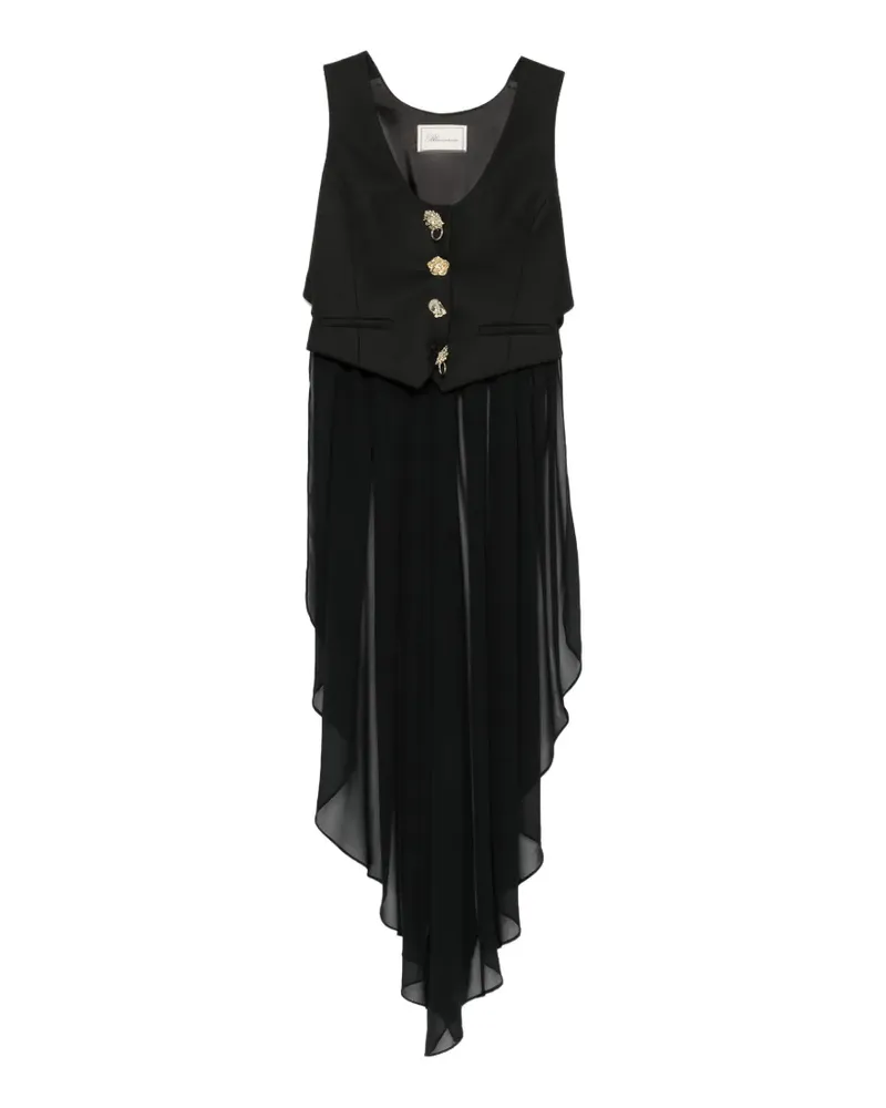 Blumarine Weste mit asymmetrischem Saum - Schwarz Schwarz