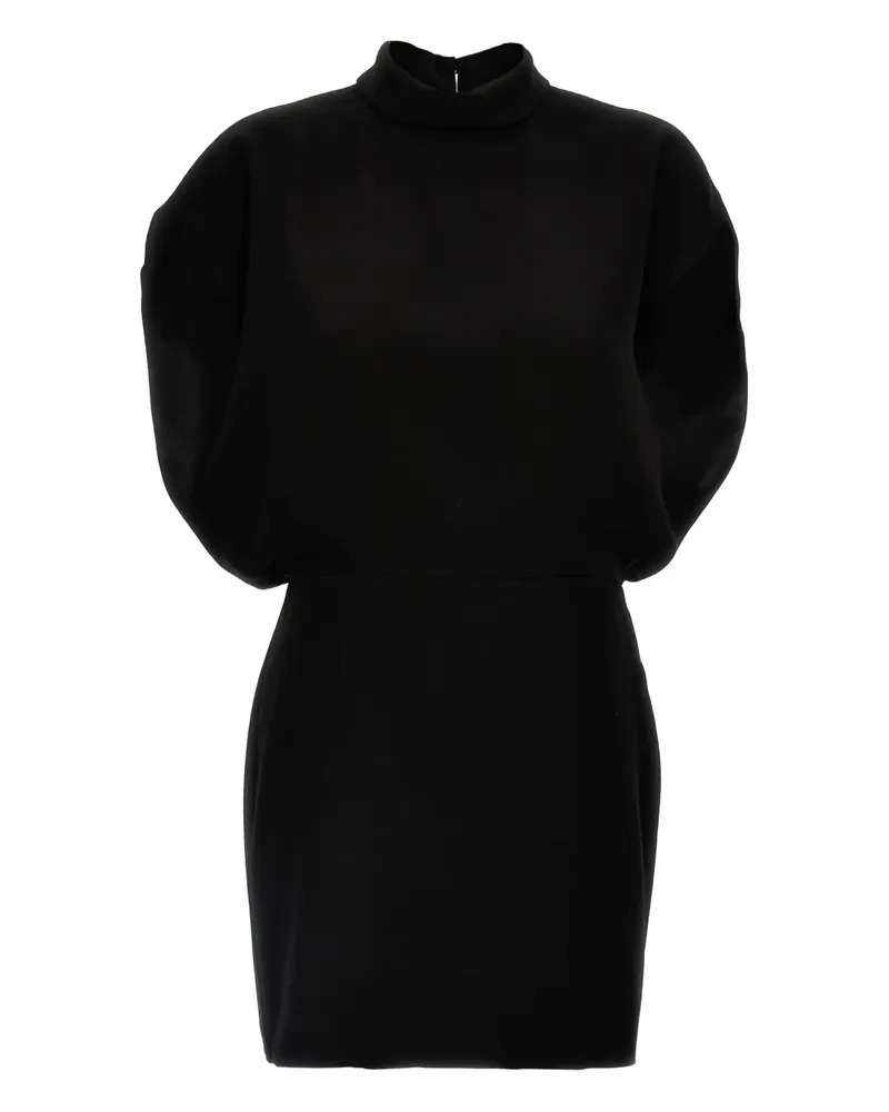 Max Mara Minikleid mit Stehkragen - Schwarz Schwarz