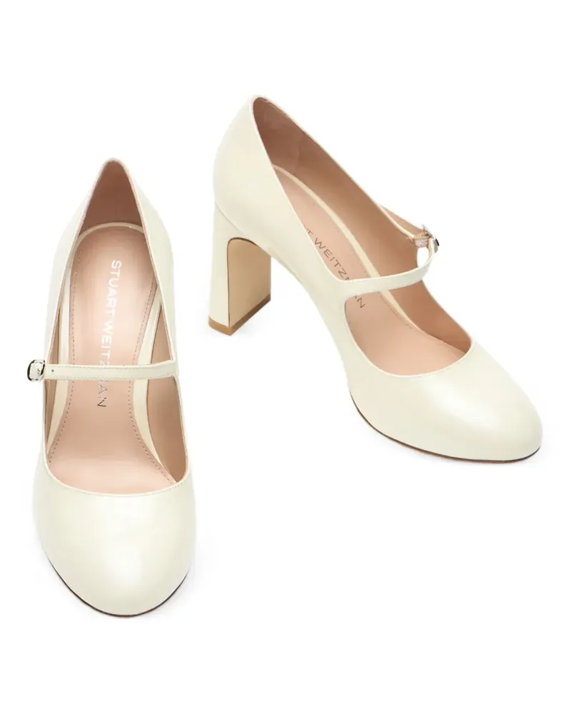 Stuart Weitzman Babette Mary Janes - Nude Nude