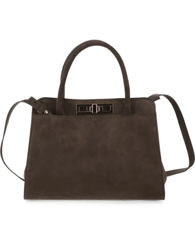 Fabiana Filippi Mittelgroße Tote Bag aus Wildleder - Braun Braun