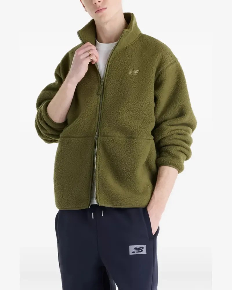 New Balance high-pile jacket - Grün Grün
