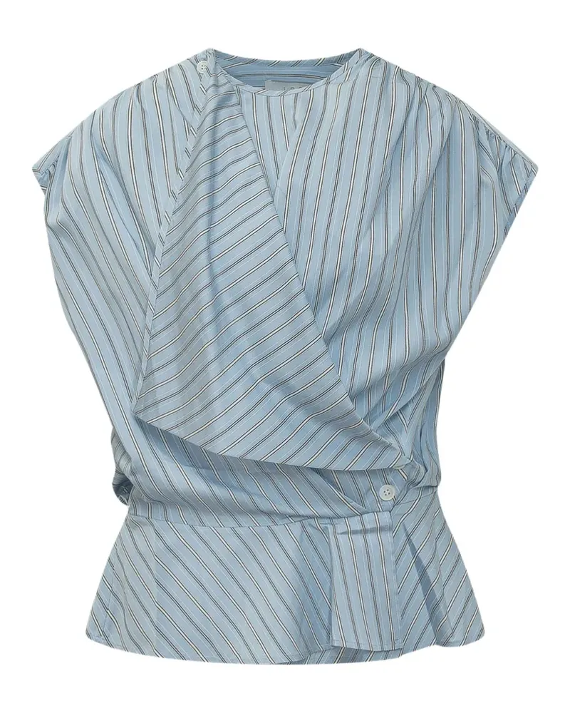 IRO striped button top - Blau Blau