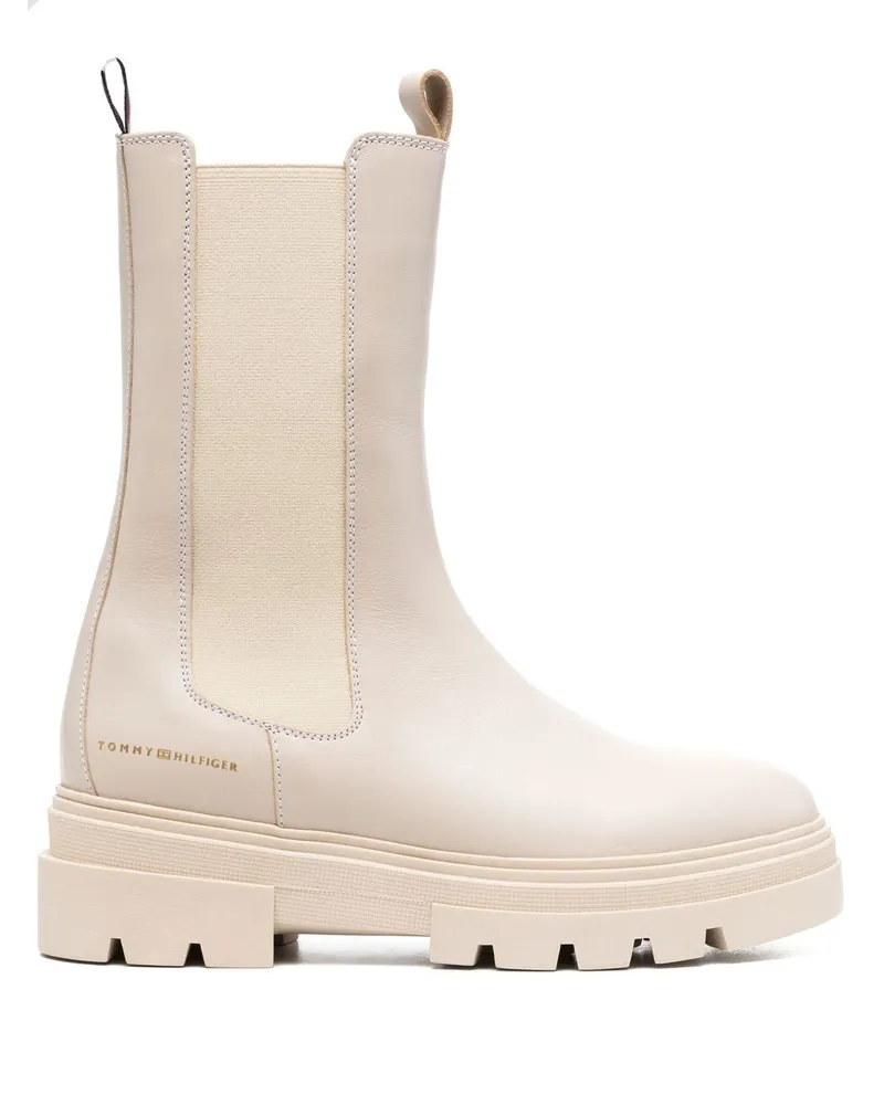 Tommy Hilfiger Chelsea-Boots mit breiter Sohle Nude