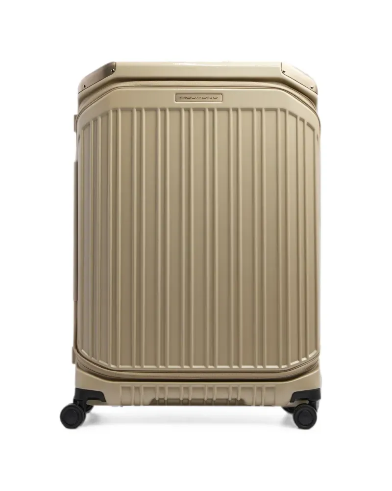 Piquadro large expandable dual-opening suitcase - Nude Nude