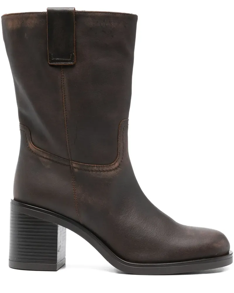 Carmens Halbhohe Mia Stiefel - MARRONE Marrone