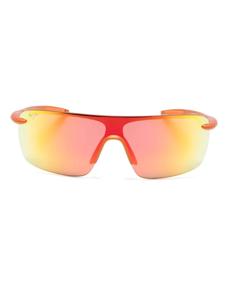 Maui Jim Sonnenbrille mit Oversized-Gestell - Orange Orange