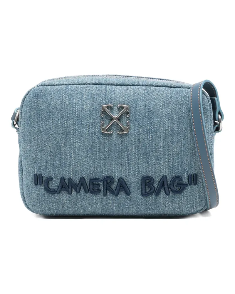 OFF-WHITE Jitney Camera logo-plaque cross body bag - Blau Blau